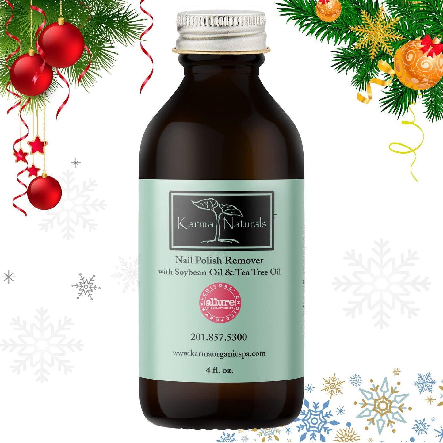 Karma Organic Nail Polish Remover with Soybean Oil and Tea Tree Oil- Non Toxic, Vegan, Cruelty Free, Acetone Free - Nails Strengthener for Fingernails Beauty & Personal Care karma organic
