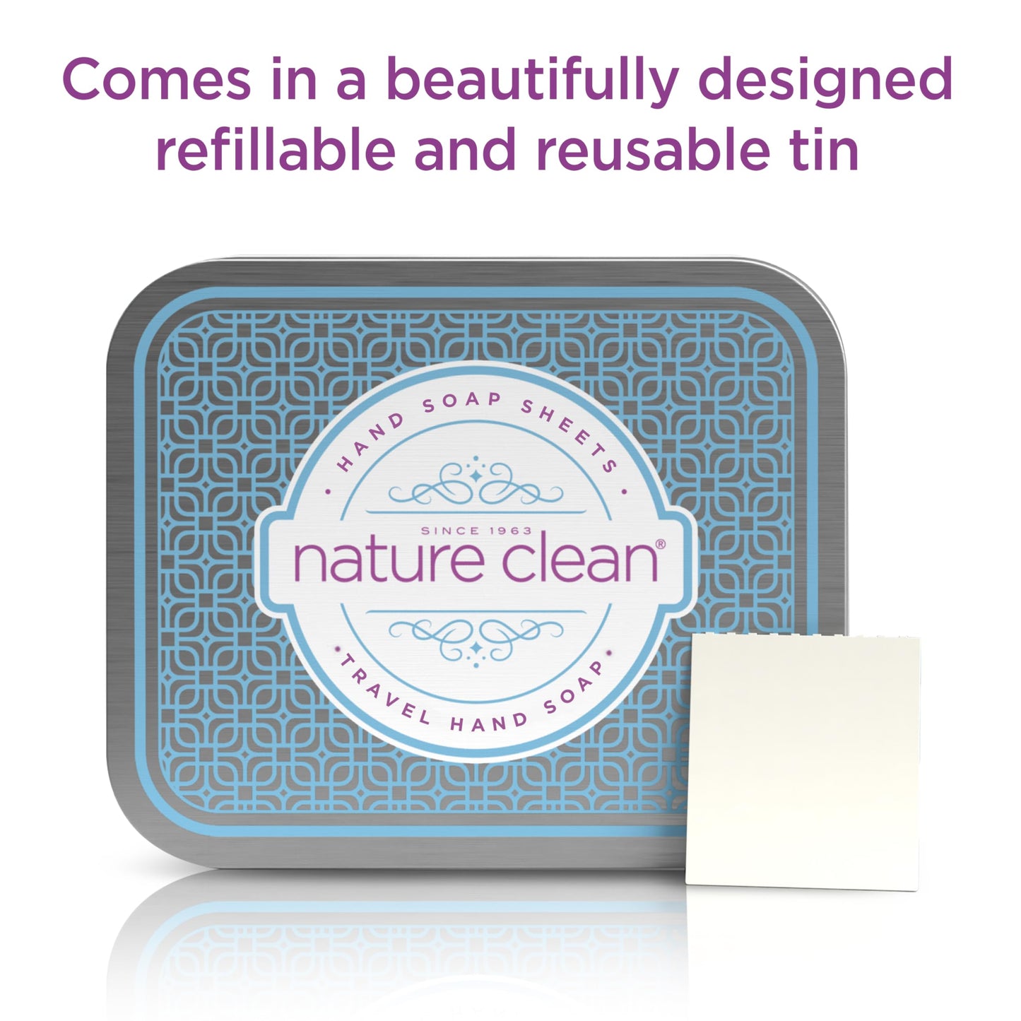 Nature Clean travel hand soap sheets for traveling - non-toxic, hypoallergenic, mini biodegradable paper soap sheets for travel, dissolvable portable Beauty & Personal Care Nature Clean