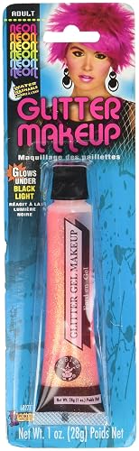 Forum Novelties 68271 Pink Neon Glitter Makeup Gel, 1 oz., One Size, Orange Beauty & Personal Care Forum Novelties