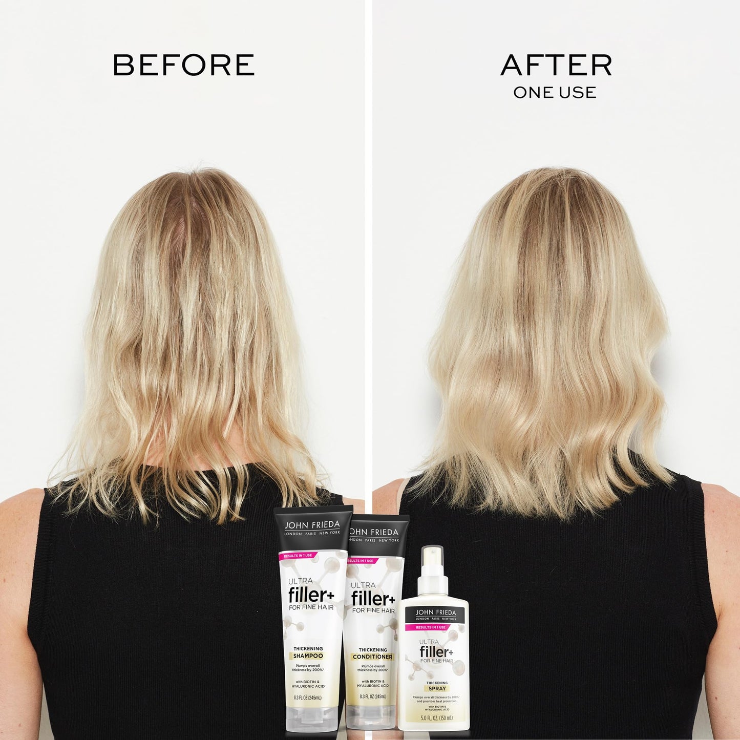John Frieda ULTRAfiller+ Thickening Spray, Thickening & Strengthening Spray for Damaged or Thin Hair, Infused with Biotin and Hyaluronic Acid Beauty & Personal Care John Frieda