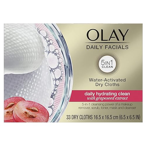 Olay 4-In-1 Daily Facial Cloths, Normal Skin 33 Count, Packaging May Vary Beauty & Personal Care Olay