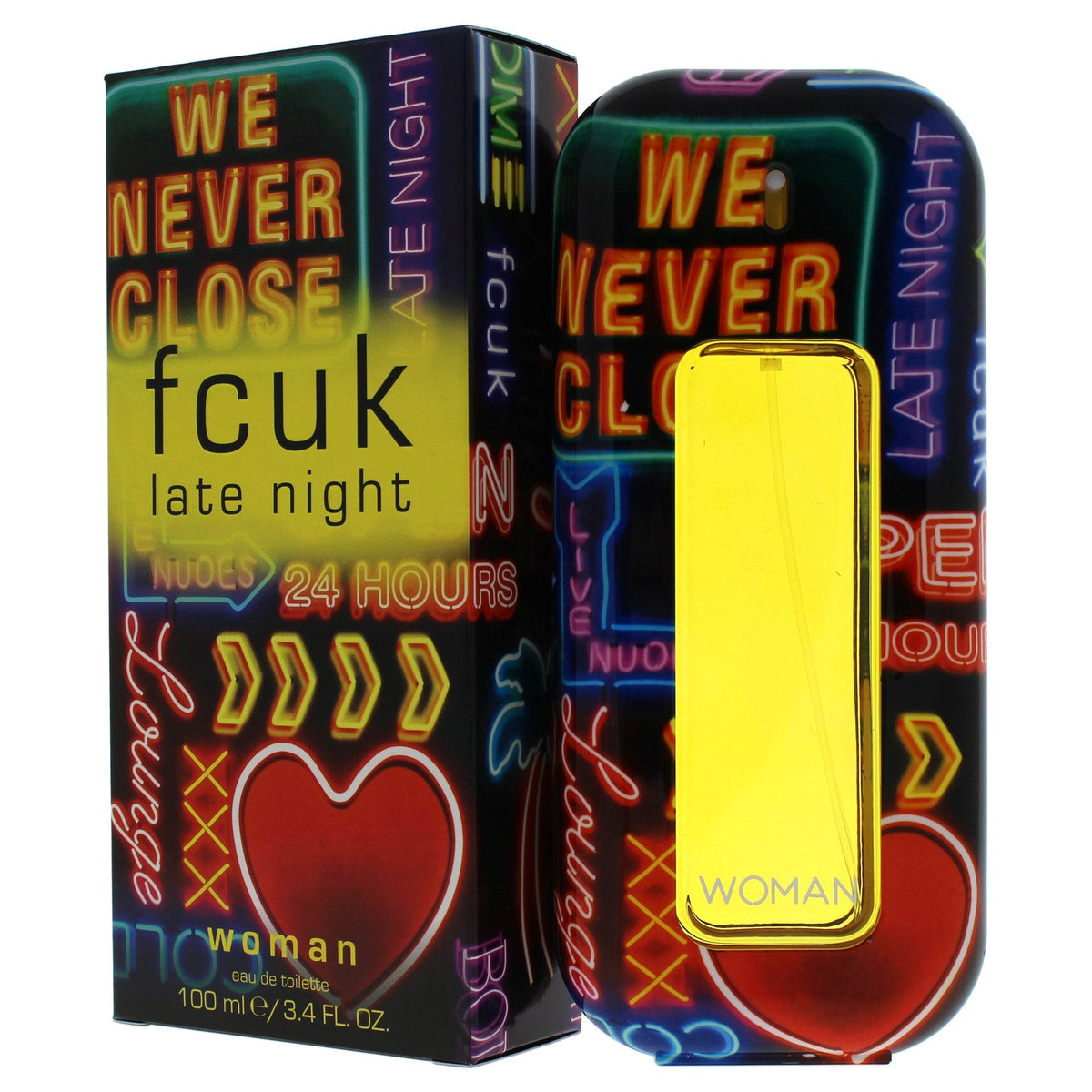 FCUK Late Night Eau De Toilette Spray for Women, 3.4 Ounce Beauty & Personal Care FCUK