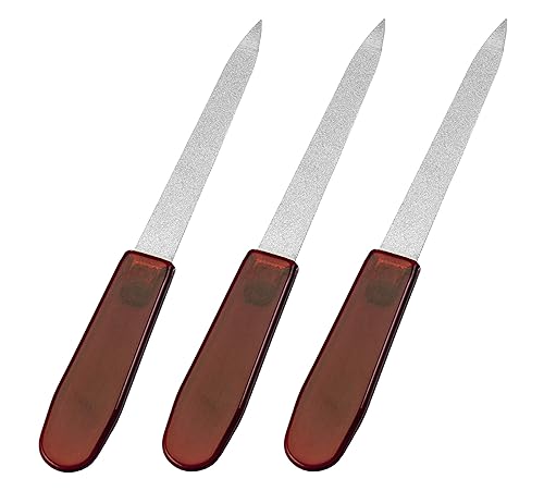 REFINE Sapphire File, Metal Nail File for Manicure Pedicure, 3 Count Beauty & Personal Care Refine