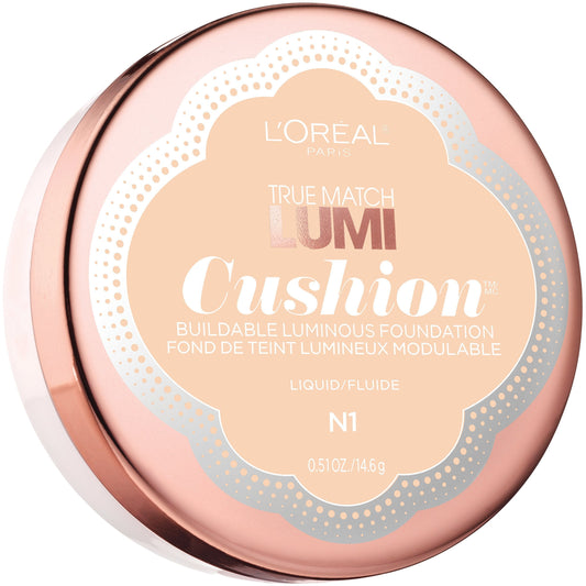 L'Oréal Paris True Match Lumi Cushion Foundation, N1 Soft Ivory, 0.51 oz. Beauty & Personal Care L'Oreal Paris