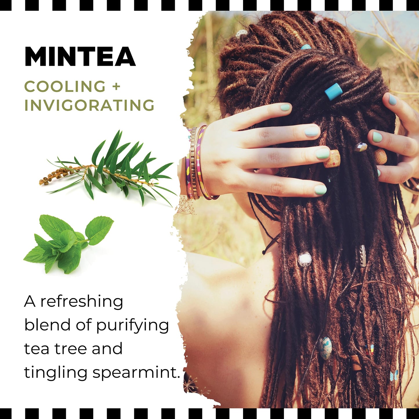 Dollylocks Refreshening Spray for Locs, Braids, Extensions, Dreadlocks | Tea Tree Spearmint | Plant-based, Residue-free, Sulfate-free | Refresh Beauty & Personal Care Dollylocks
