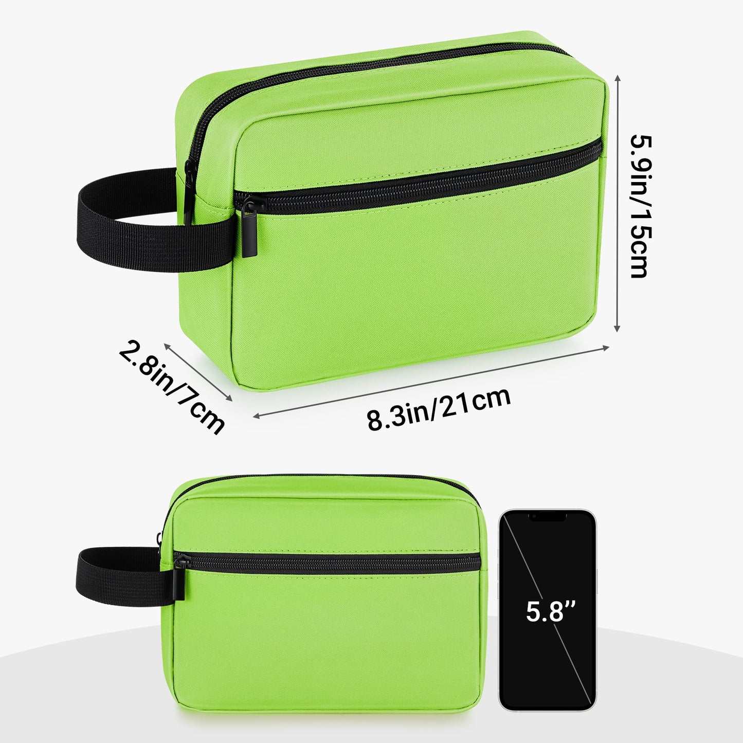 Elviros Travel Toiletry Bag for Women and Men,Lightweight Makeup Bag Hanging Dopp Kit with Shaving Compartment Cosmetic Organizer Small Tool Bag Beauty and Personal Care Elviros