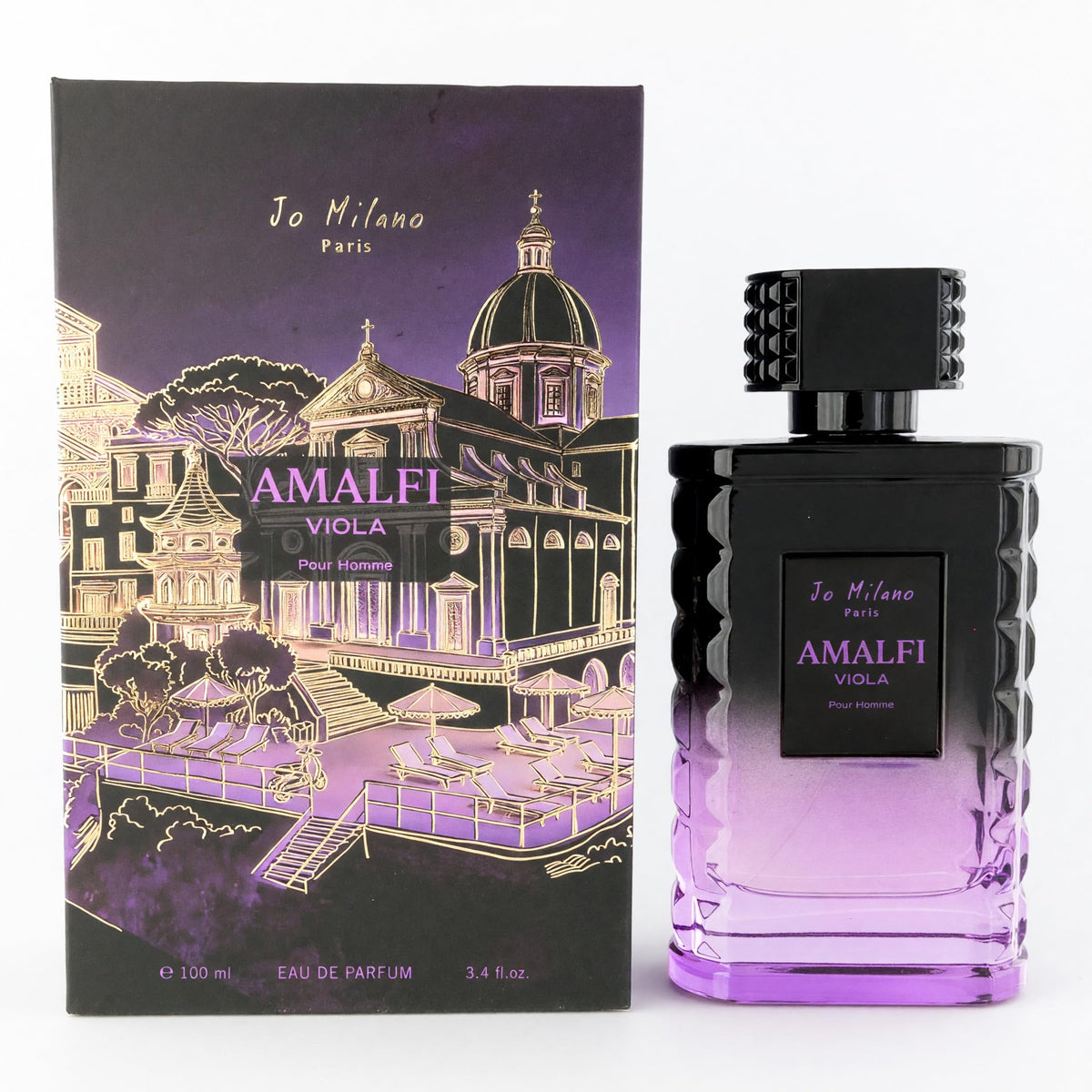 Jo Milano Paris AMALFI VIOLA for MEN Eau de Parfum Spray, 3.4fl Ounce 100ml (Men)