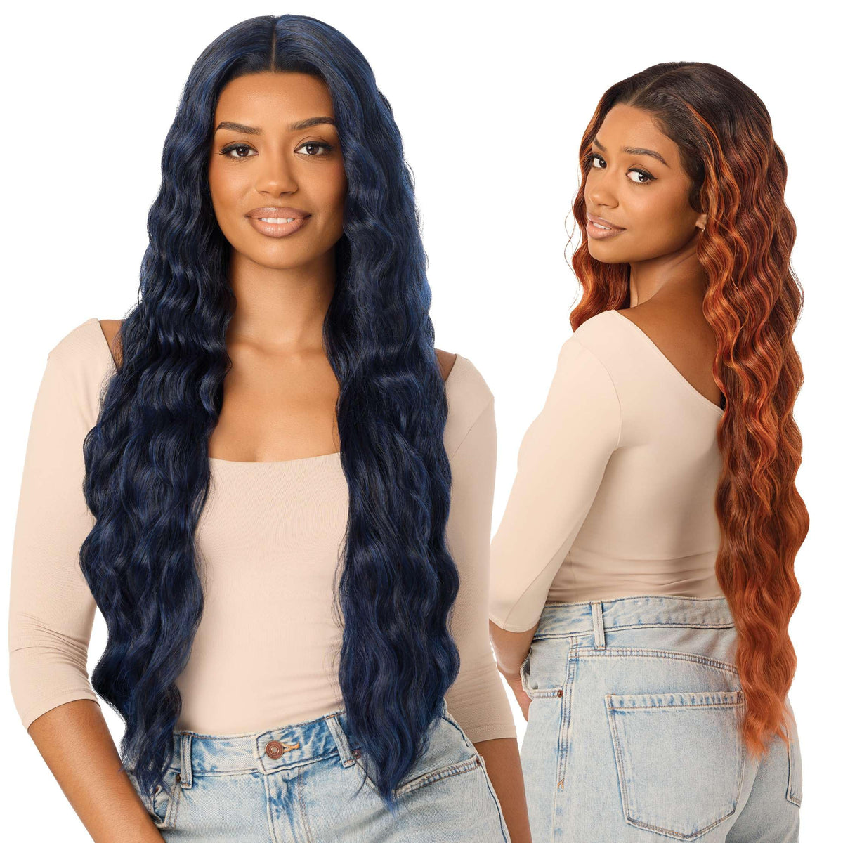 Outre Lace Front Wig - Melted Hairline - MH 124 (CHOCOLATE SWIRL)