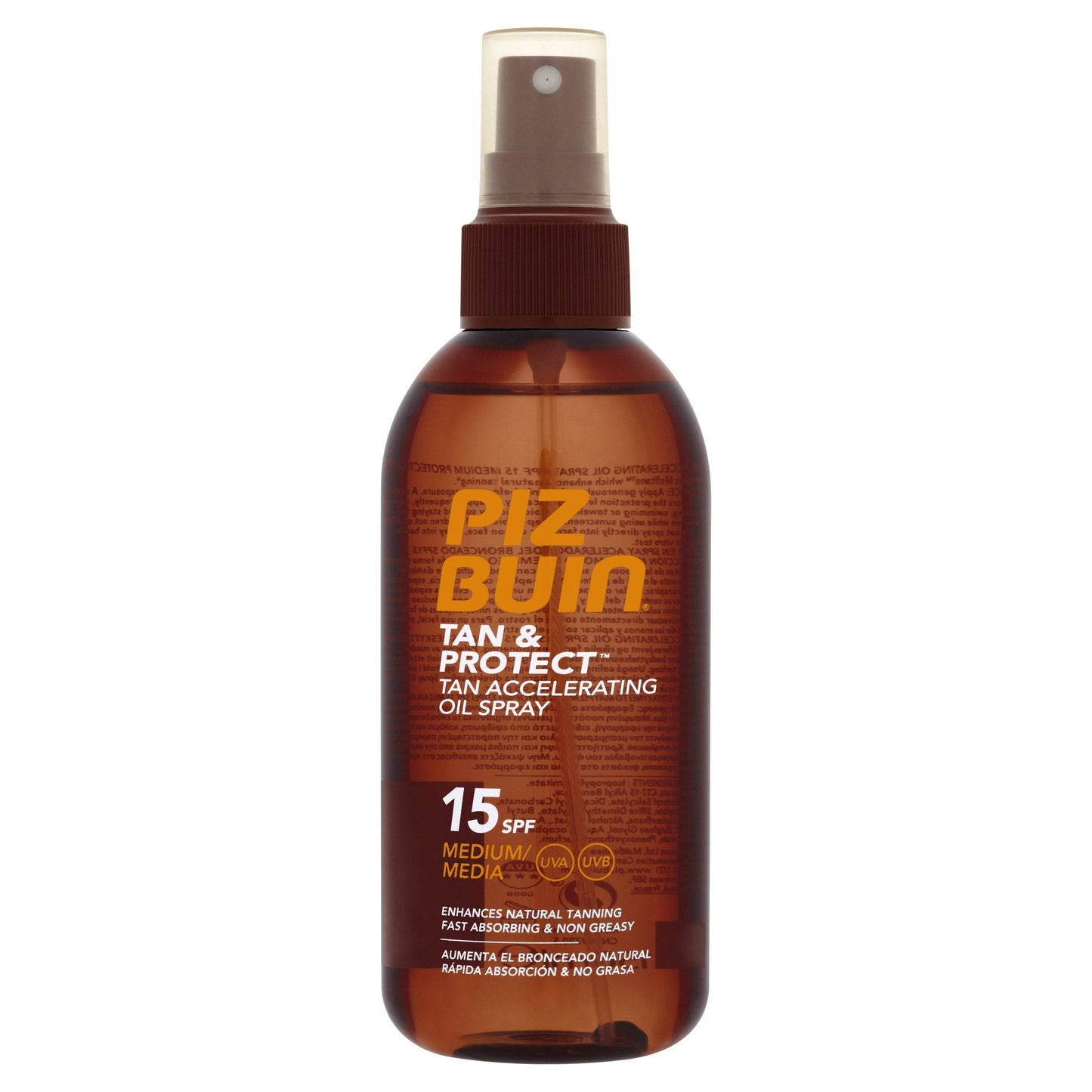 Piz Buin Tan and Protect Accelerating Oil Spray with SPF15 150 ml by Piz Buin Beauty & Personal Care Piz Buin