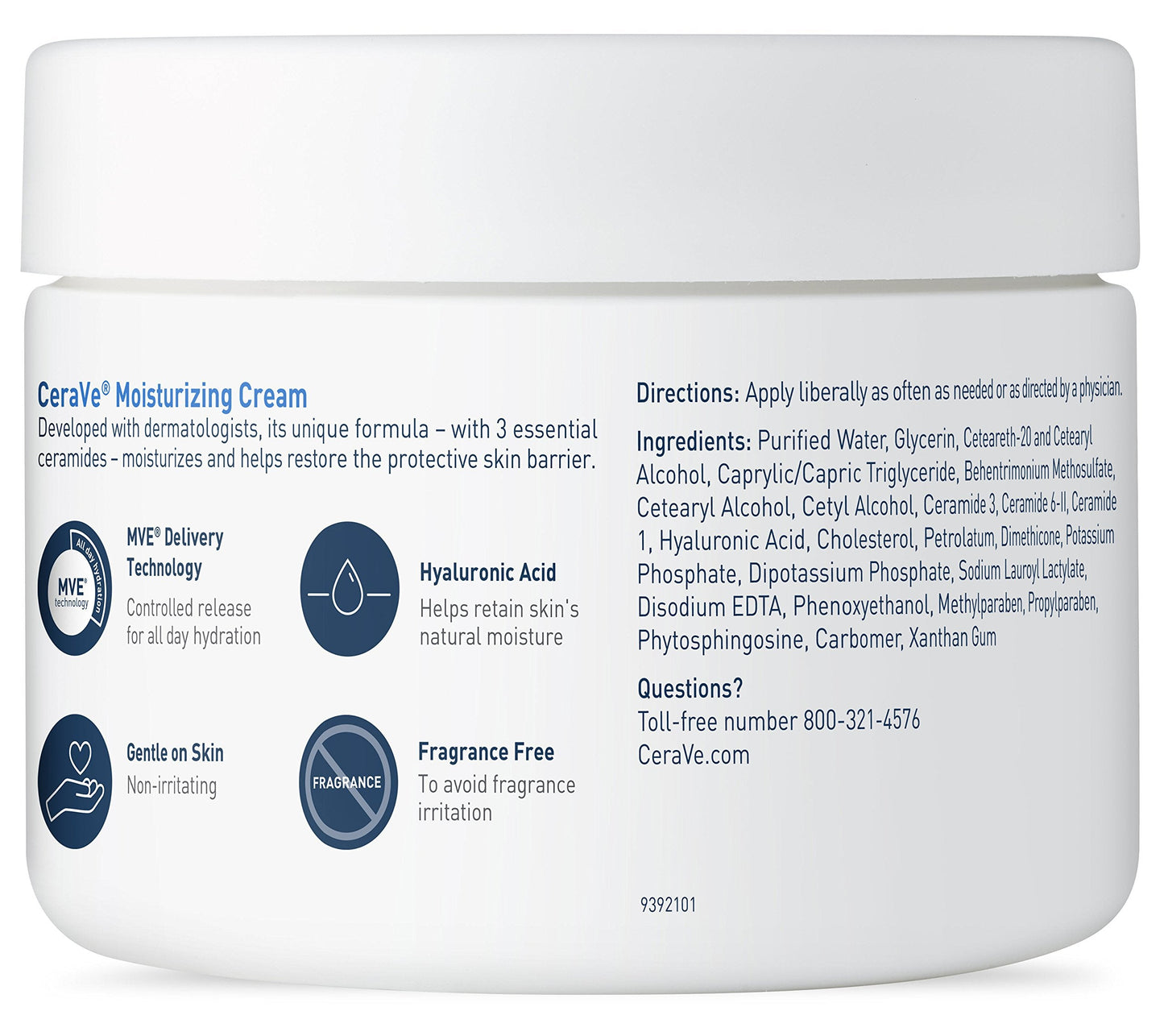 CeraVe Moisturizing Cream Daily Face and Body Moisturizer for Dry Skin, 12 Ounce Beauty & Personal Care CeraVe