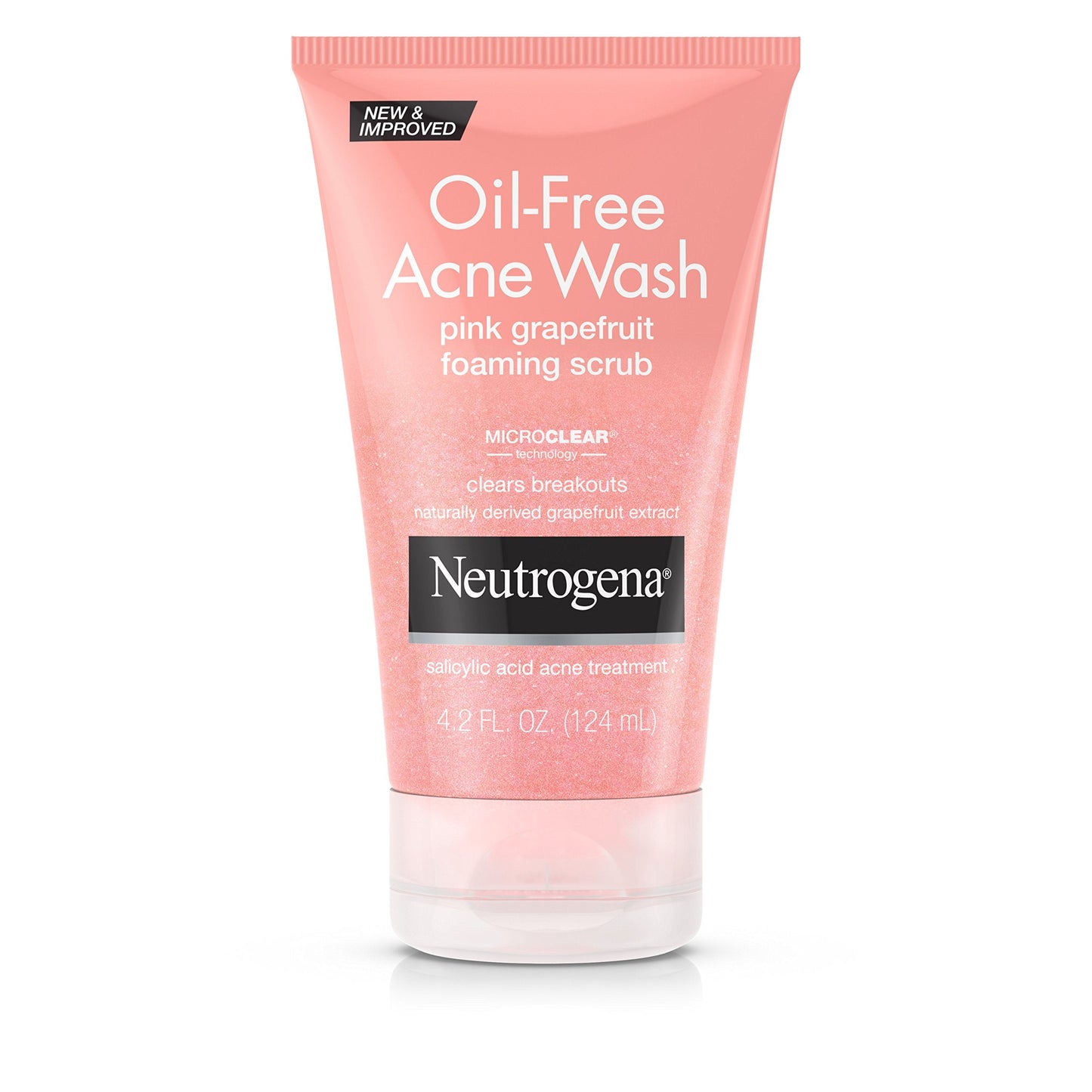 Neutrogena Oil-Free Acne Wash Pink Grapefruit Foaming Scrub, 4.2 Fl Oz Beauty & Personal Care Neutrogena