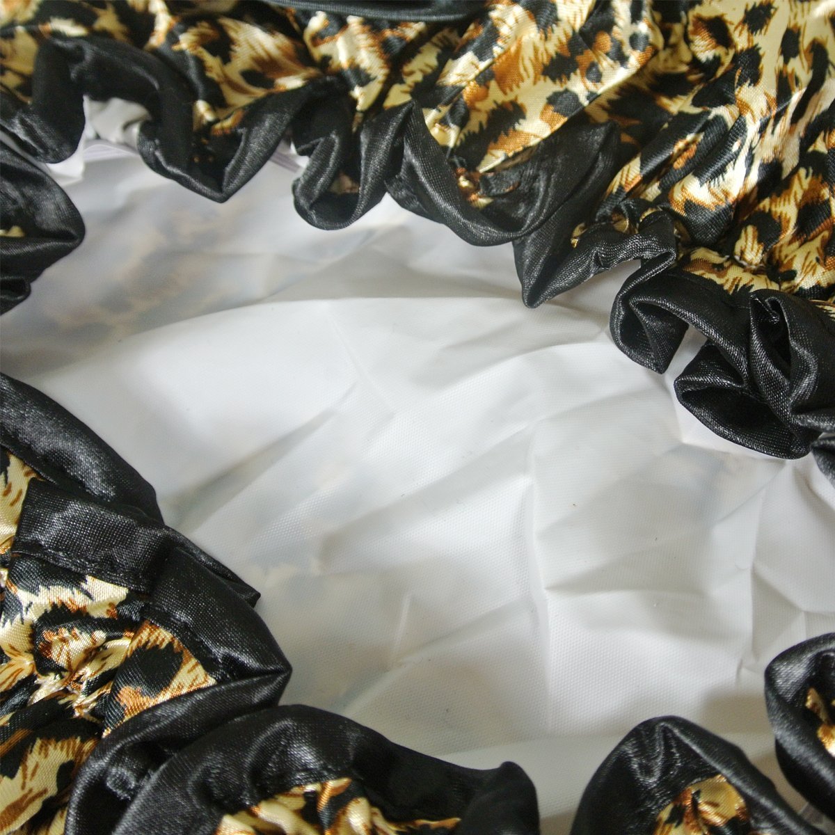 Kella Milla Stylish Satin Shower Cap - Brown Leopard Beauty and Personal Care Kella Milla