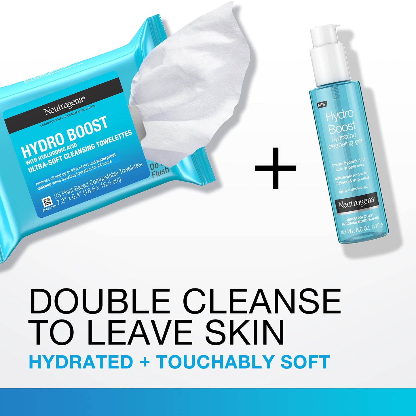 Neutrogena Hydro Boost Lightweight Hydrating Facial Cleansing Gel, Gentle Face Wash & Makeup Remover with Hyaluronic Acid, Hypoallergenic & Non Beauty & Personal Care Neutrogena