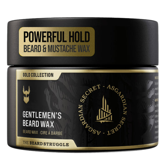 Gentlemen's Beard & Mustache Wax for Men by Beard Struggle - Viking Beard Wax Helps to Tame Style & Groom - Gold Collection - Asgardian Secret Beauty and Personal Care The Beard Struggle