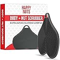 HAPPY NUTS Silicone Body Scrubber, Exfoliating Body Scrubber for Sensitive Skin, Sustainable Shower Scrubber for Body, Silicone Body Brush Beauty & Personal Care HAPPY NUTS