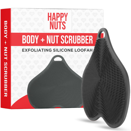 HAPPY NUTS Silicone Body Scrubber, Exfoliating Body Scrubber for Sensitive Skin, Sustainable Shower Scrubber for Body, Silicone Body Brush Beauty & Personal Care HAPPY NUTS