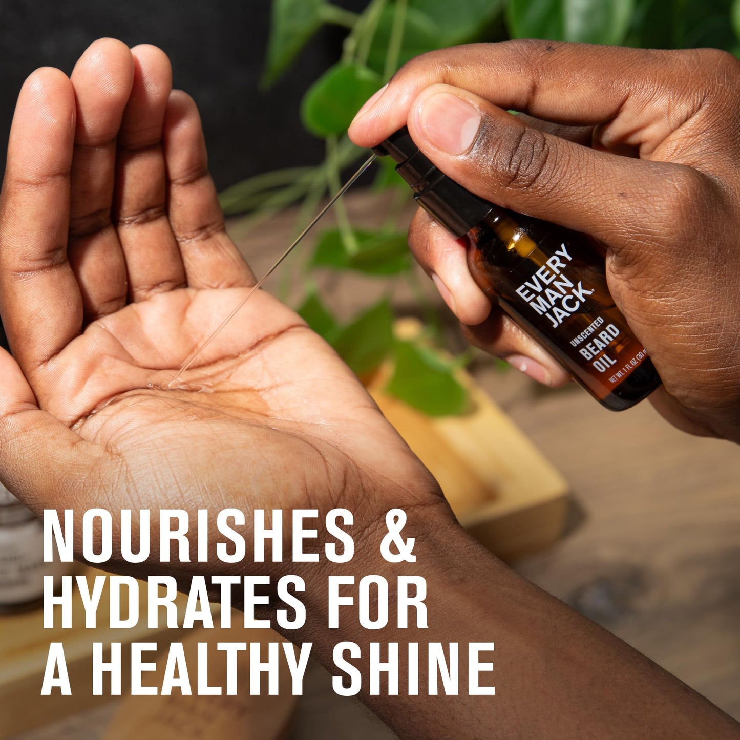 Every Man Jack Unscented Beard Oil for Men - Fragrance Free for Sensitive Skin - Naturally Moisturizes and Softens Beard w/Shea Butter & Argan Oil - 1 Beauty and Personal Care Every Man Jack