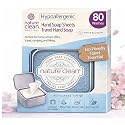 Nature Clean travel hand soap sheets for traveling - non-toxic, hypoallergenic, mini biodegradable paper soap sheets for travel, dissolvable portable Beauty & Personal Care Nature Clean
