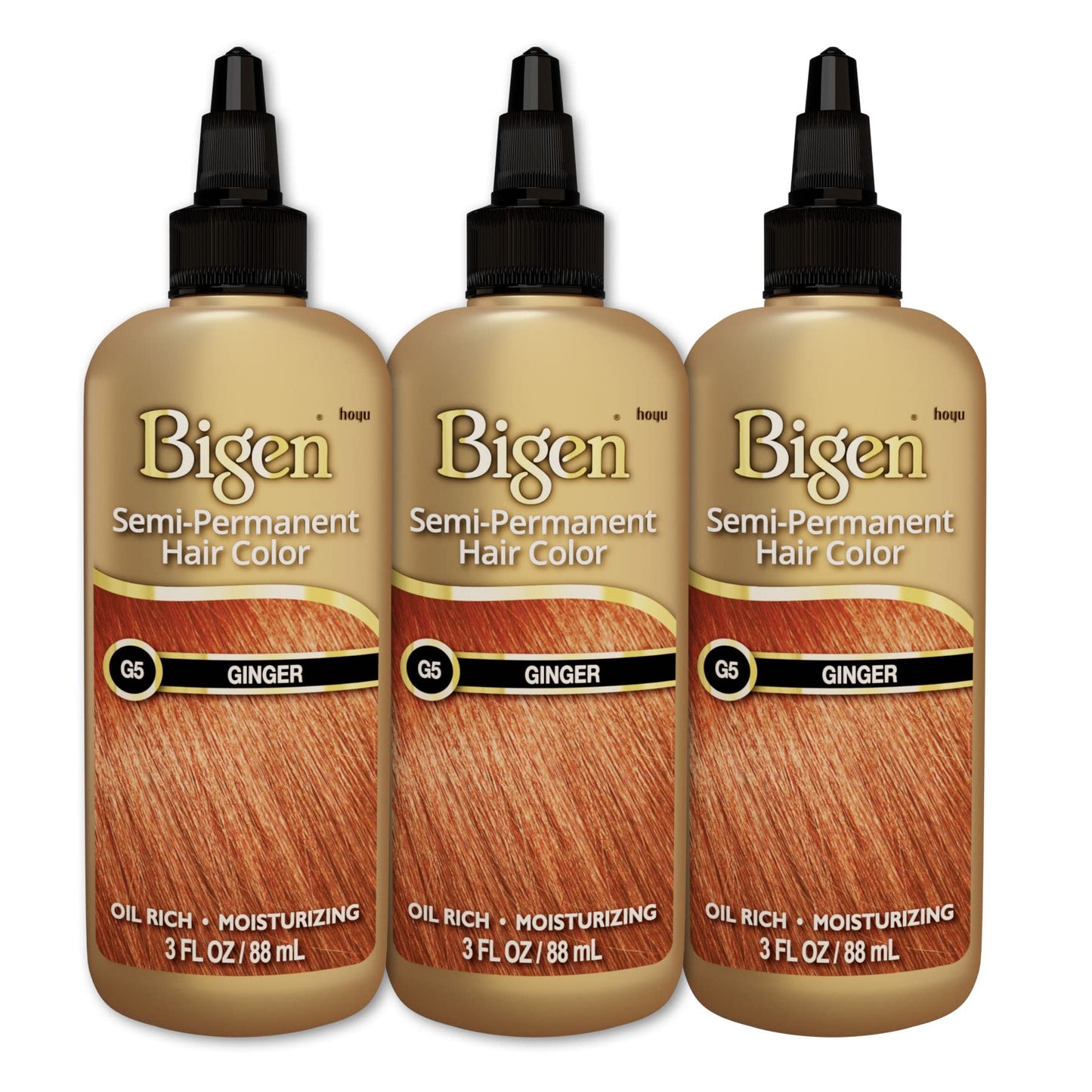 G5 Ginger Bigen Semi Permanent Hair Color (3 Pack) Beauty & Personal Care Bigen