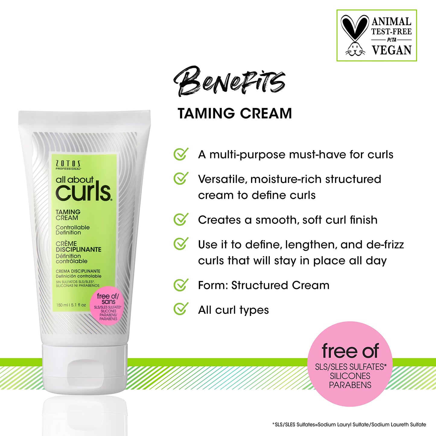 ALL ABOUT CURLS Smoothing Cream Styling | Controllable Definition | Define, Moisturize, De-Frizz | All Curly Hair Types | Vegan & Cruelty Free | Beauty & Personal Care ALL ABOUT CURLS