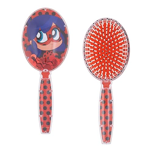 Miraculous Ladybug Confetti Hair Brush - Kids Sparkling Stars Brush Ages 3+ Beauty & Personal Care LUV HER