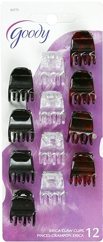 Goody Classics Claw Hair Clip, 3 Prong Mini, 12Count (Pack Of 6) Beauty & Personal Care GOODY