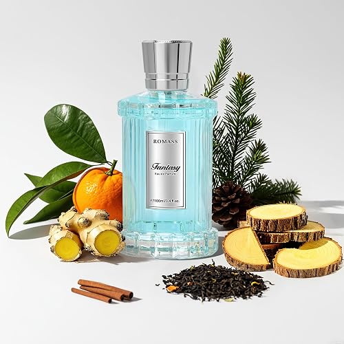 ROMASS Fantasy Unisex Eau de Parfum | Exotic Floral Woody Amber Fragrance with Orange Blossom, Jasmine, Rose, Vanilla & Cedar | 100ml/3.4oz Beauty & Personal Care ROMASS