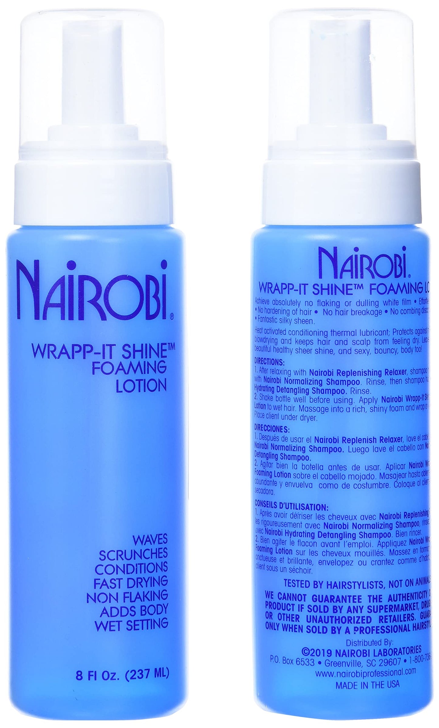 Nairobi Wrapp-it Shine Foaming Lotion, 2 Count Beauty & Personal Care Nairobi