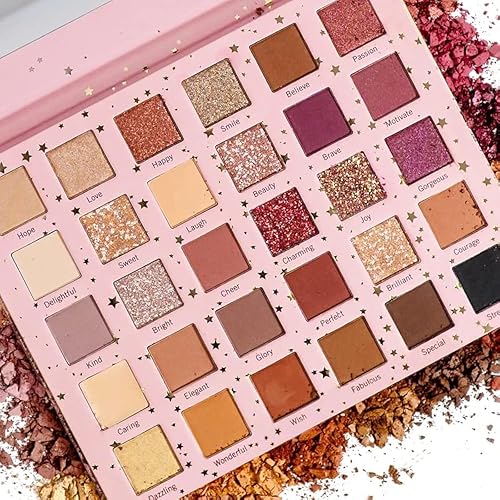Sistar Sistarship You Are My Dream 30 Color Eye Shadow Palette Essential Soft Ultra-Velvety Neutral and Pink Shades Beauty & Personal Care Sistar