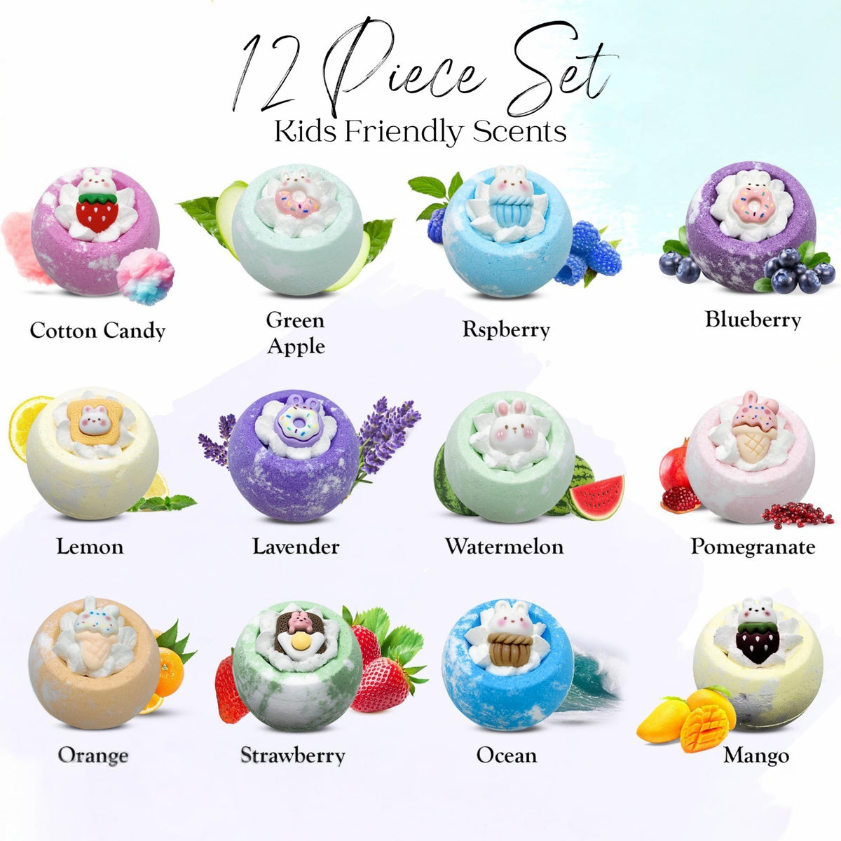 EvolutionUSA Inspire Bath Bombs for Women, 12 Gorgerous Flower Bath Bombs Topped with Dried Flowers, Luxurious Mother's Day Gift Set, Brithday Gift… Beauty & Personal Care EvolutionUSA