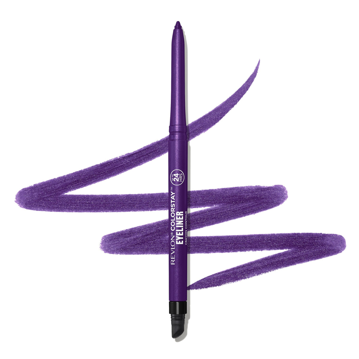 REVLON ColorStay Pencil Waterproof Eyeliner, Smudge-Proof, Eye Makeup with Built-In Sharpener, 214 Grape, 0.01 oz Beauty & Personal Care REVLON