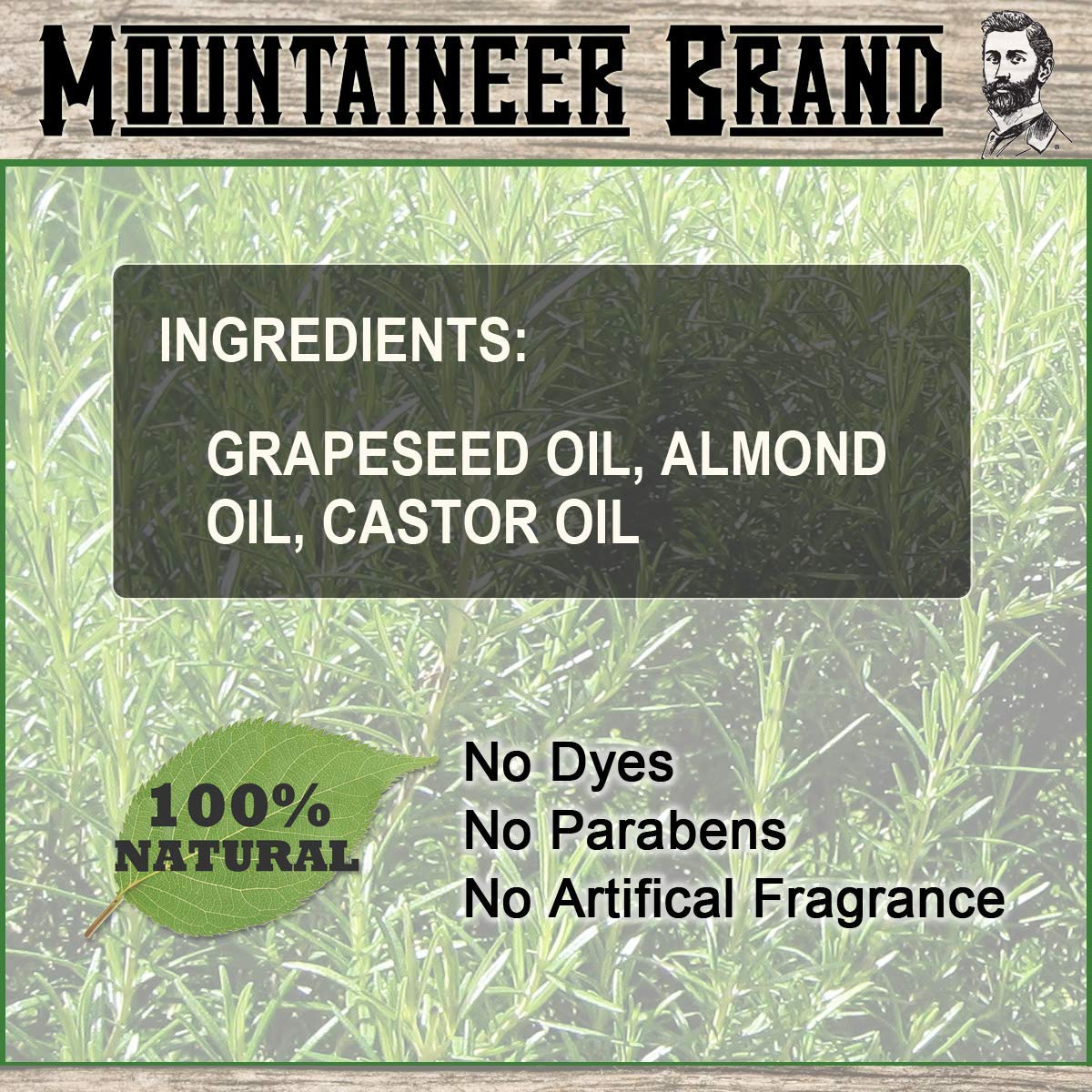 Mountaineer Brand Natural Beard Oil with Lime & Sage Scent | Made in West Virgina | Hydrates, Moisturises, Softens & Conditions for Beard Growth | Beauty & Personal Care Mountaineer Brand, 100% Natural Always