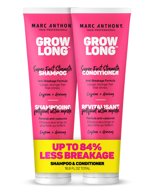 Marc Anthony Shampoo and Conditioner Gift Set, Grow Long Biotin - Anti-Frizz Deep Conditioner For Split Ends & Breakage - Vitamin E, Caffeine Beauty & Personal Care Marc Anthony