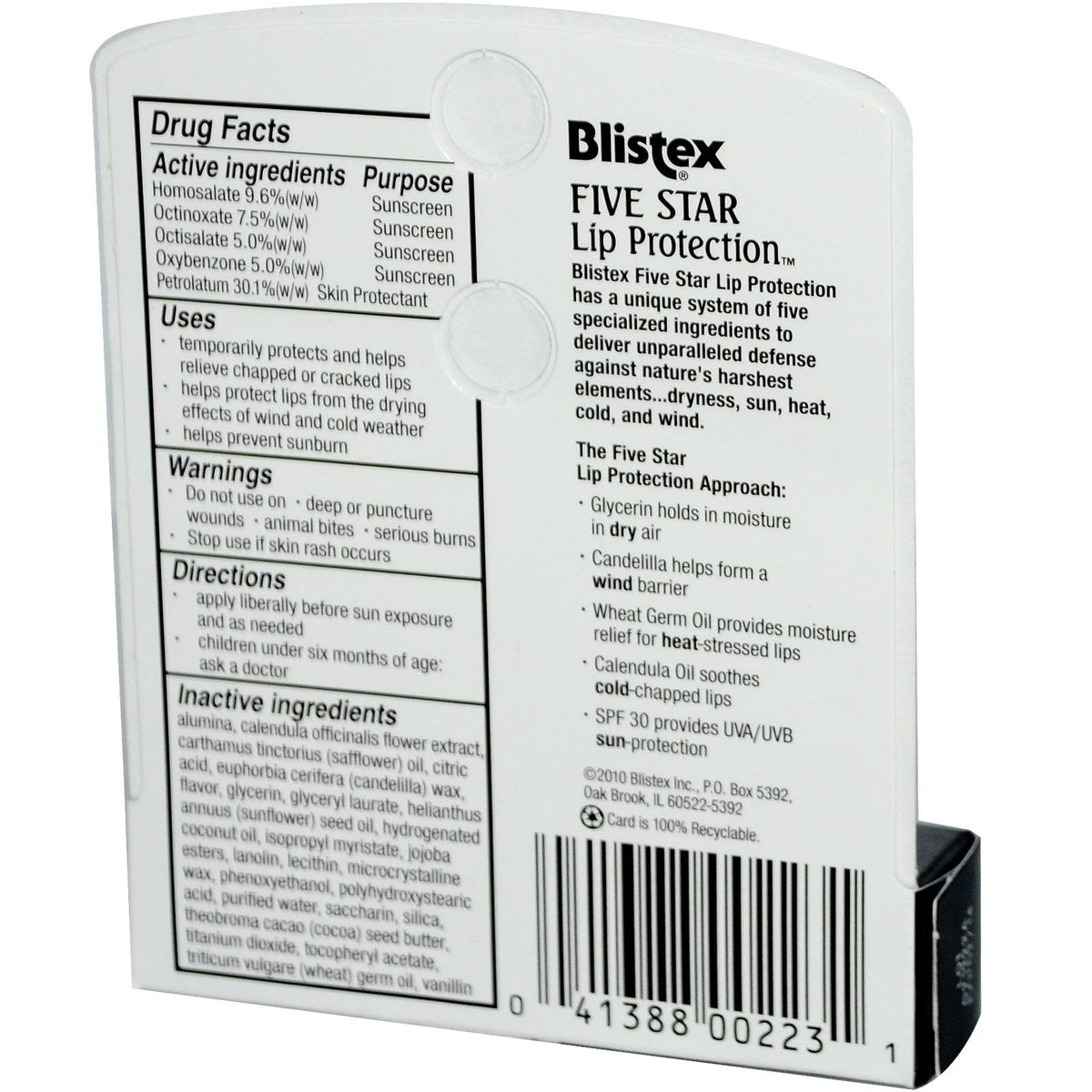 Blistex Five Star Clip Strip, 2x12 Pc [Health and Beauty] Beauty & Personal Care Blistex