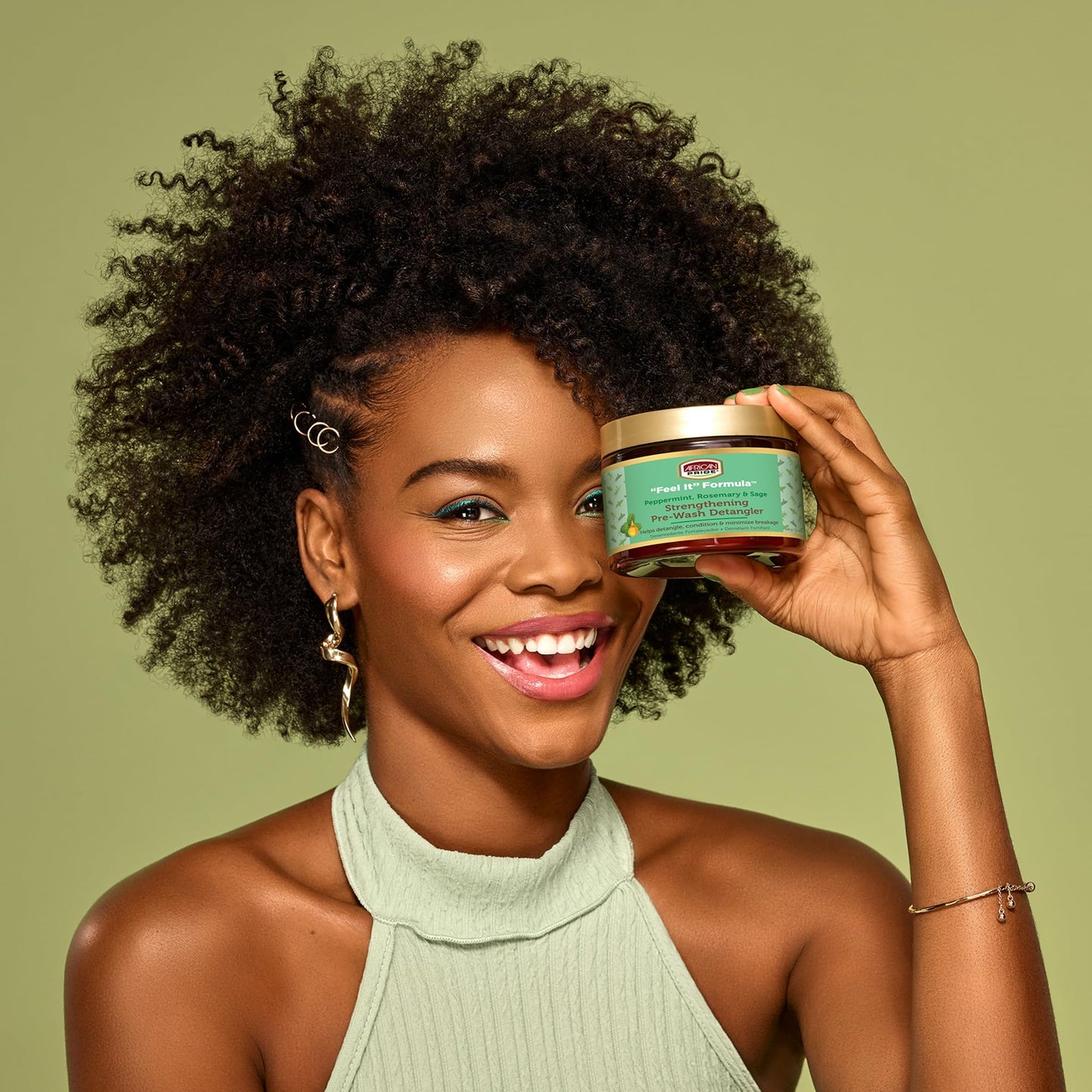 African Pride Feel It Formula Pre-Wash Detangler | Hair Treatment & Hair Mask with Peppermint, Rosemary & Sage | Strengthens, Moisturizes, Promotes Beauty & Personal Care African Pride