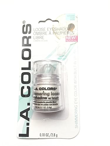 L.A. Colors Shimmering Loose Eyeshadow (Snow White) Beauty & Personal Care L.A. COLORS