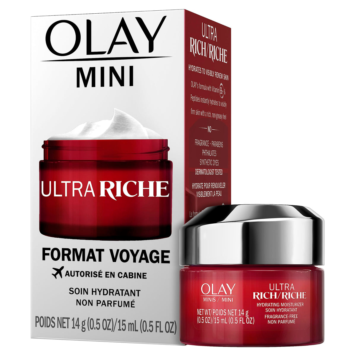 Olay Regenerist Ultra Rich Face Moisturizer, Fragrance-Free, Trial Size, 0.5 oz Beauty & Personal Care Olay