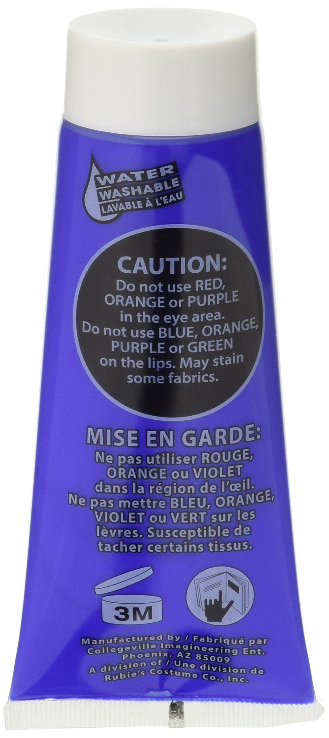 Forum Novelties 3.4 Oz Blue Fx Washable Body Face Paint Sports Fan Halloween Cream Tube Makeup Beauty & Personal Care Forum Novelties
