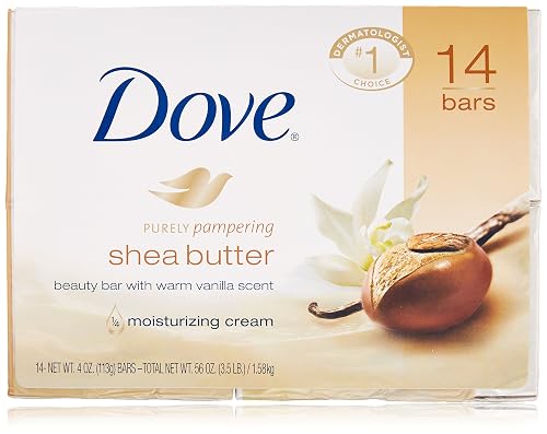 Dove Shea Butter Soap Bars, 14 Count Beauty & Personal Care Dove