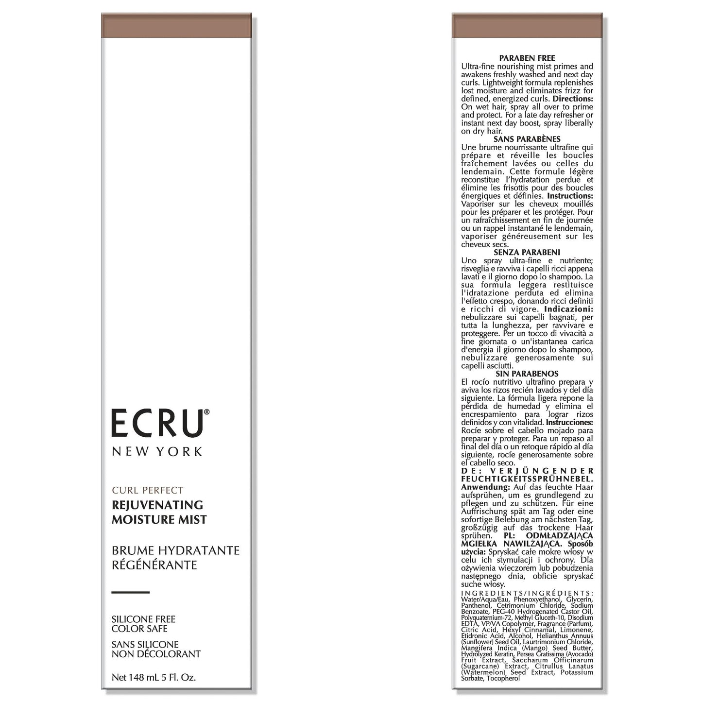 Ecru New York Curl Perfect Rejuvenating Moisture Mist Beauty & Personal Care Ecru New York