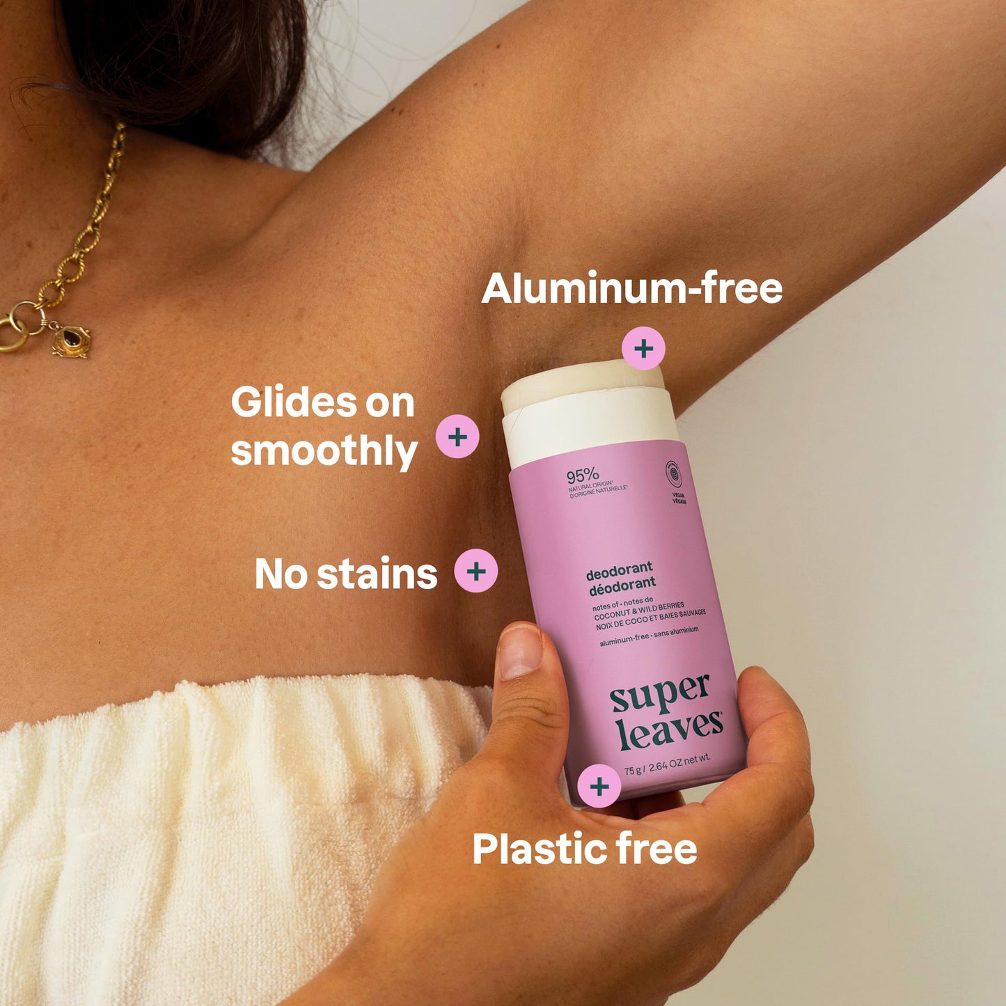 ATTITUDE Plastic-Free Natural Deodorant, Aluminum-Free, Baking Soda Formula, EWG Verified, Vegan, Long-Lasting Odor Protection, Coconut & Wild Beauty and Personal Care ATTITUDE