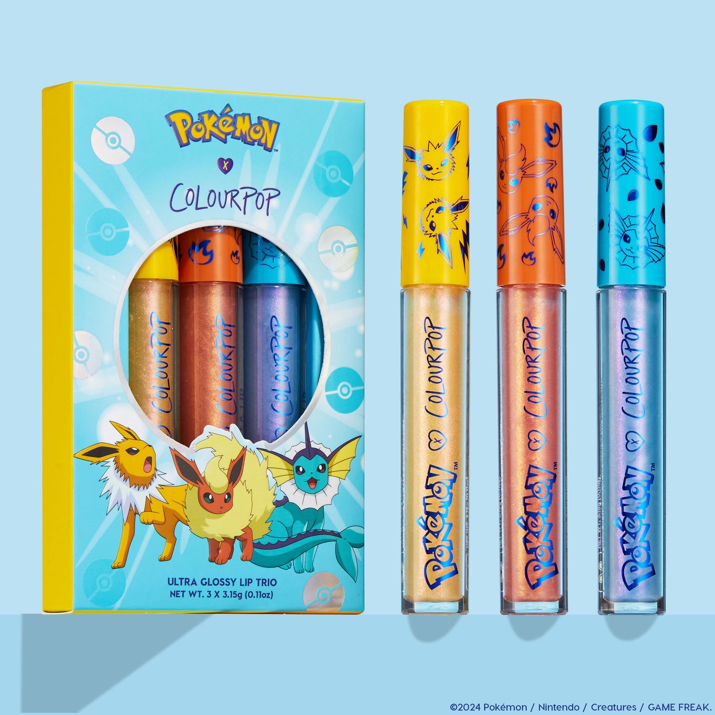 ColourPop Pokémon x ColourPop Evolution Ultra Glossy Lip Trio Beauty & Personal Care ColourPop