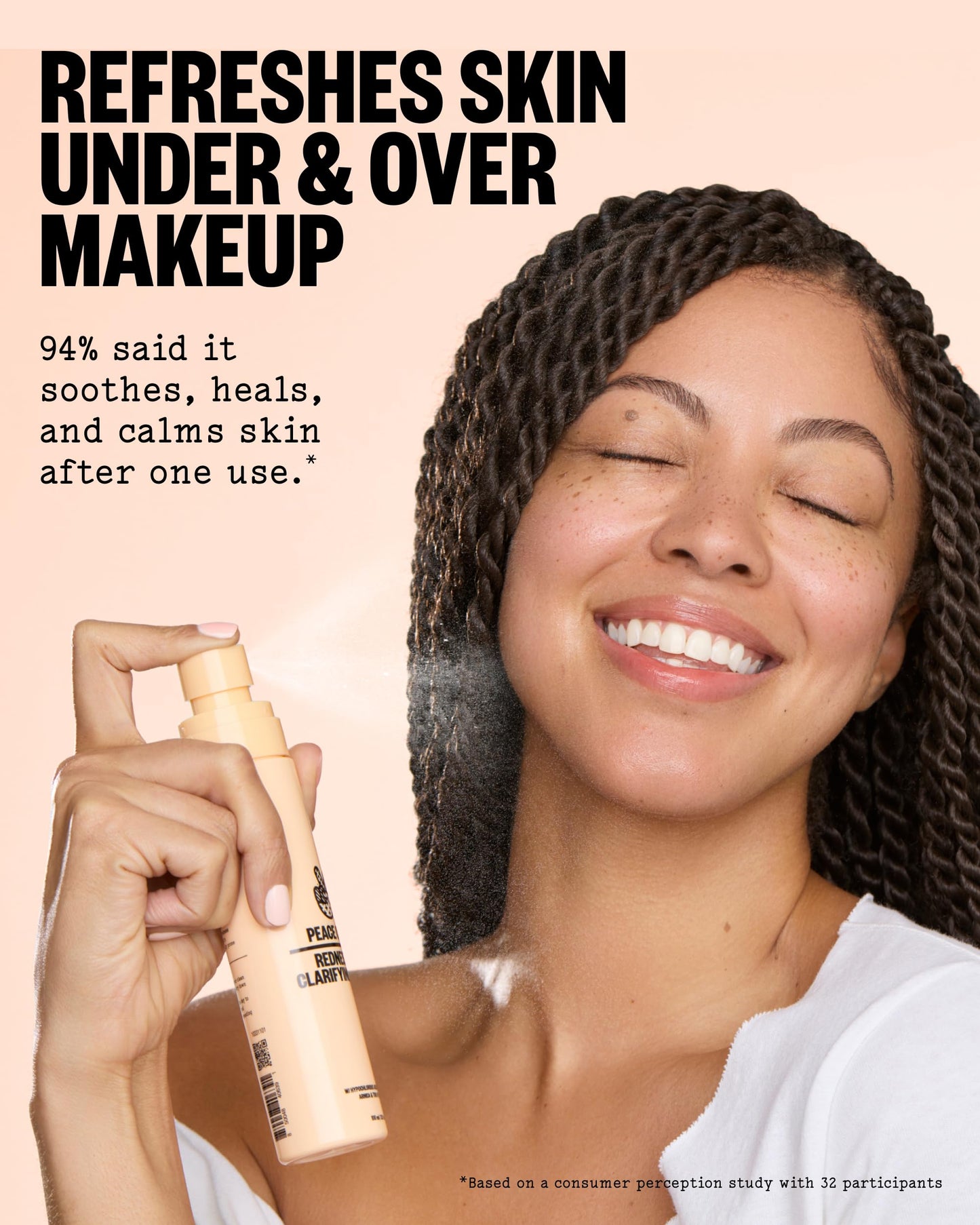 PEACE OUT Redness + Clarifying Mist, Hypochlorous Acid Facial Spray with Zinc and Arnica, Helps Reduce Redness, Control Excess Oil, and Refresh Dry Beauty & Personal Care PEACE OUT