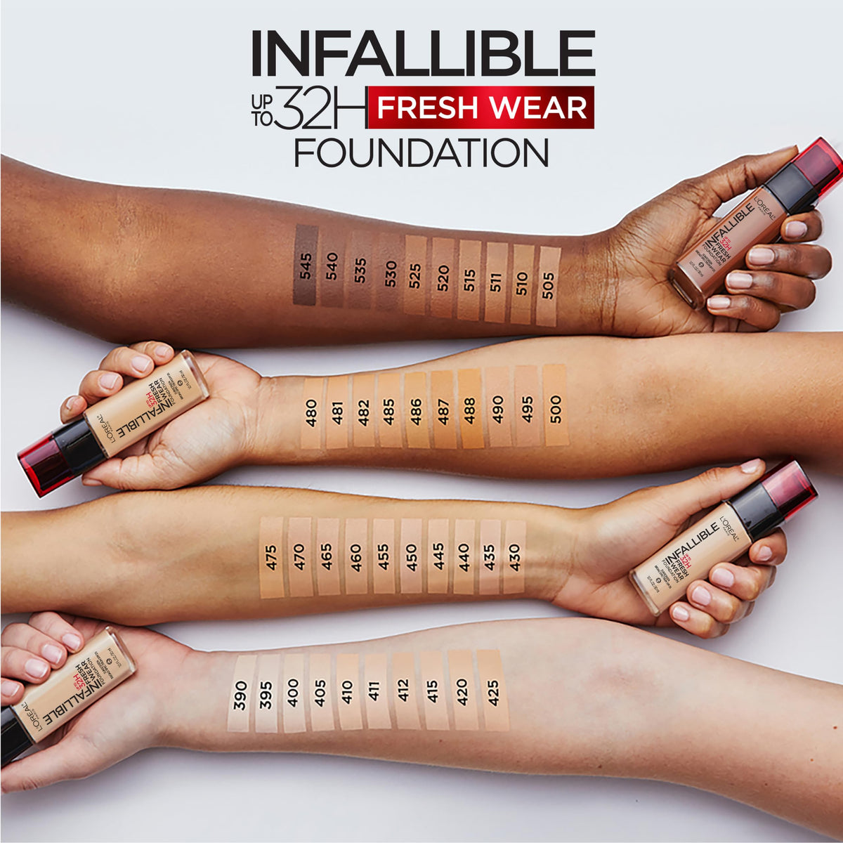 L'Oreal Paris Makeup Infallible Up to 32 Hour Fresh Wear Lightweight Foundation, 465 Sand, 1 Fl Oz, Packaging May Vary Beauty & Personal Care L'Oreal Paris