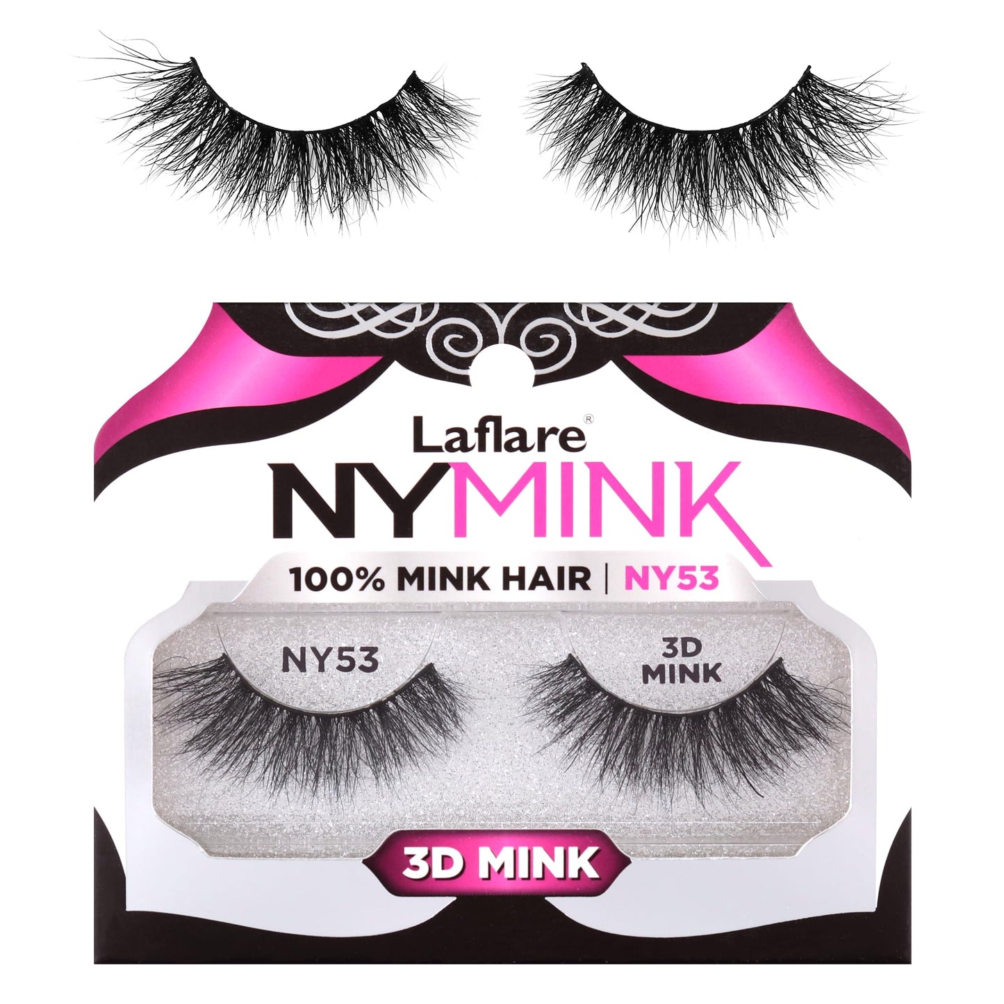Laflare 3D NY Mink Eyelashes, 100% Real Mink Hair Lashes, Luxury Makeup, Natural, Light, Trendy, Variety, Reusable, Multi layered Real Mink Hair Beauty & Personal Care Laflare