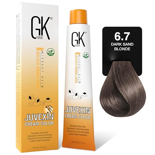 GK HAIR Global Keratin Professional Hair Color Cream Tube (3.4 Fl Oz/100ml) Nourishing & Cleansing Colors for Styling High Performance Long Lasting Beauty & Personal Care GK HAIR