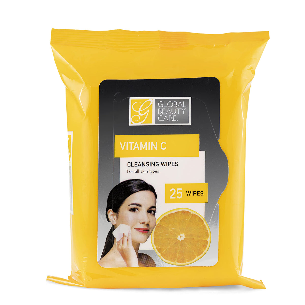 Global Beauty Care Bulk Cleansing Wipes Premoistened 4 Pack of Vitamin C Cleansing Cloths Makeup Removal Wipes - Great For Travel Toiletries - 100 Beauty & Personal Care Global Beauty Care