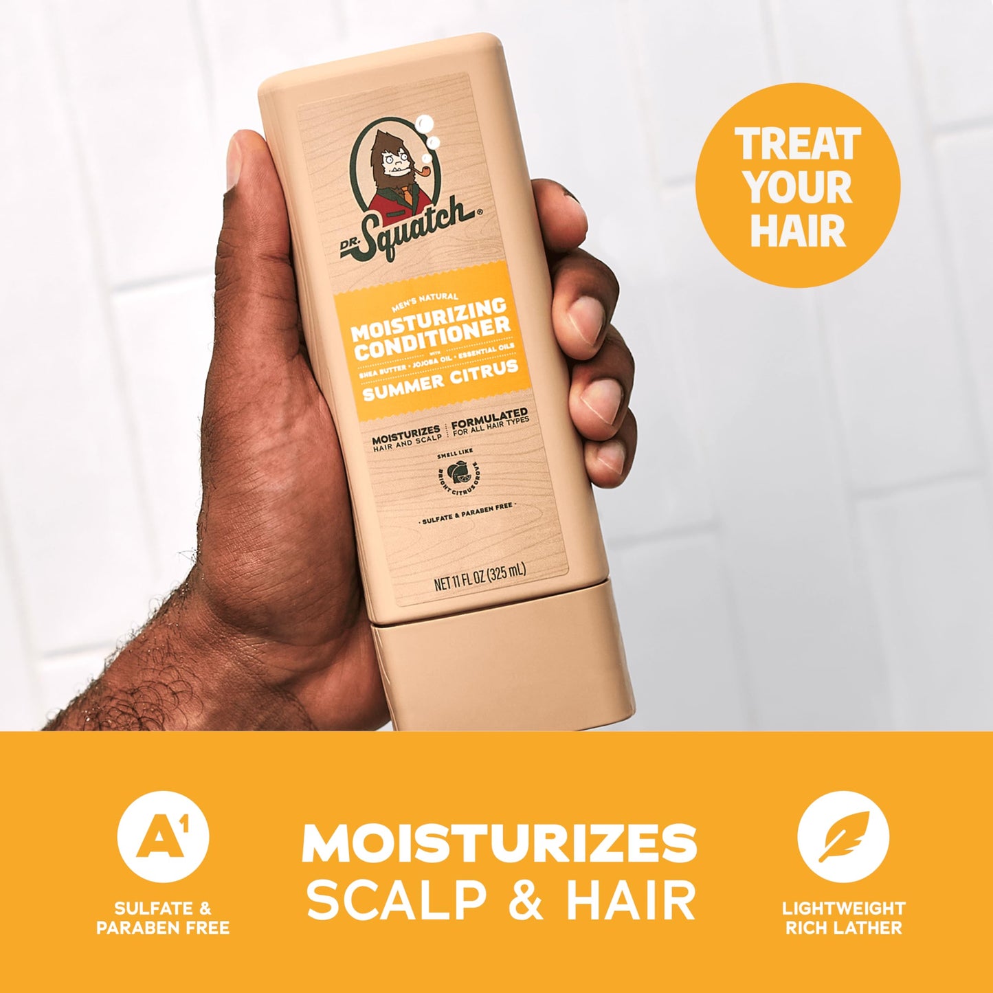Dr. Squatch Men's Natural Shampoo and Conditioner Set - Sulfate & Paraben Free Natural Shampoo and Conditioner for Men - Scalp Nourishing Formula Beauty & Personal Care Dr. Squatch