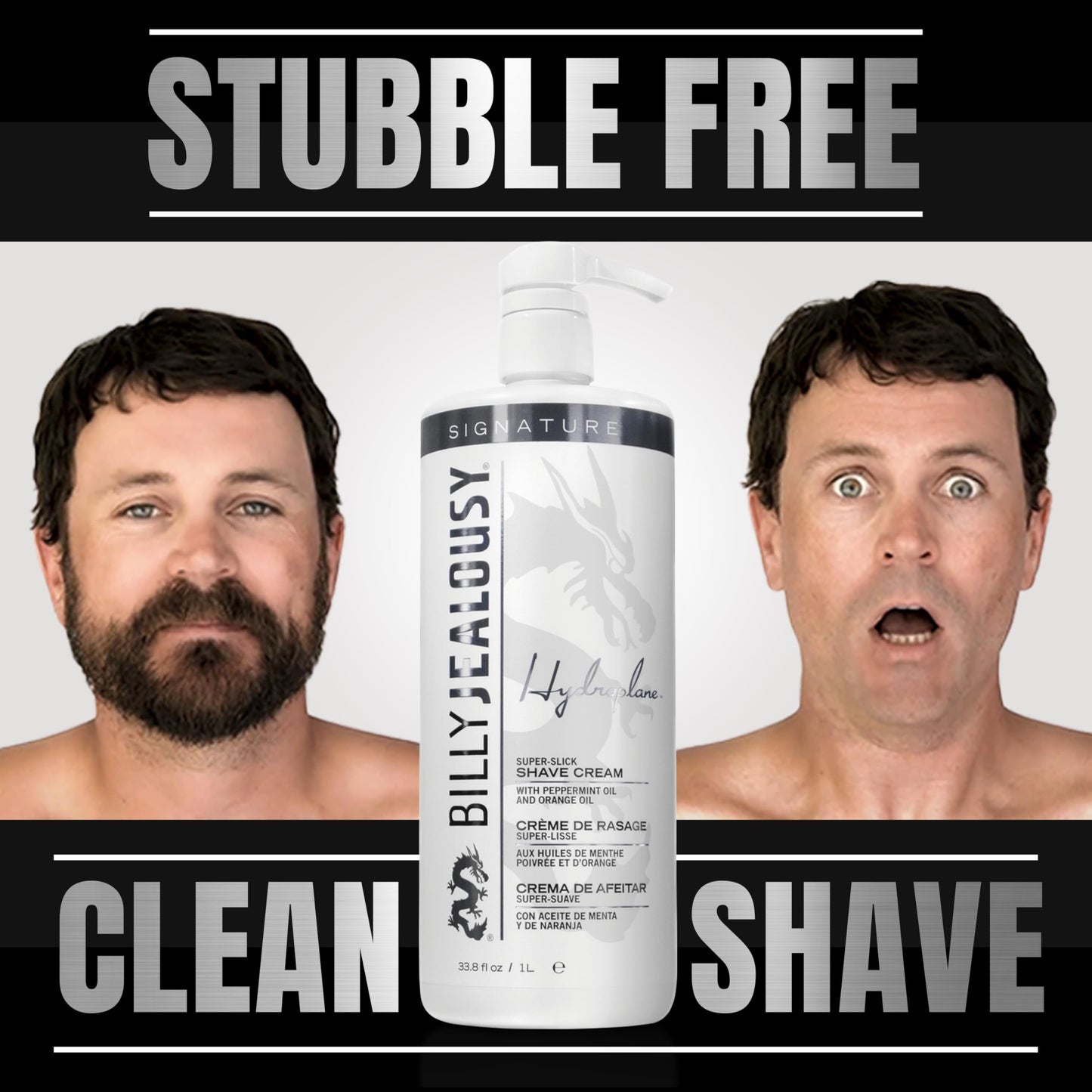 Billy Jealousy Hydroplane Foamless Super-Slick Mens Shave Cream, 33.8 Fl Oz Beauty & Personal Care Billy Jealousy
