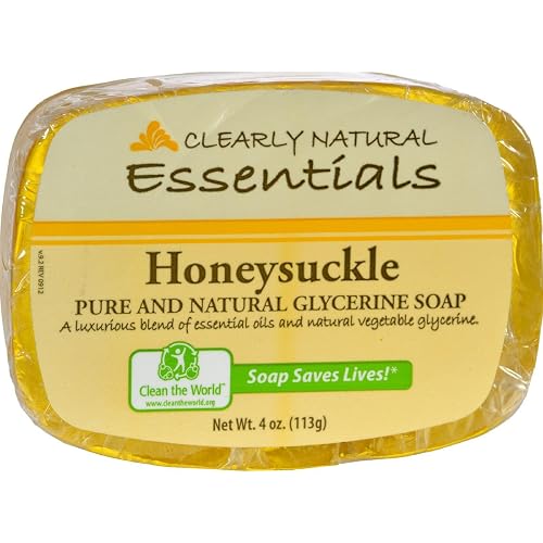 Clearly Natural Soap Bar Glyc Honeysckle Beauty & Personal Care Clearly Natural